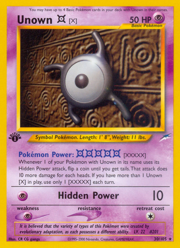Unown [X] — Neo Destiny #030/105