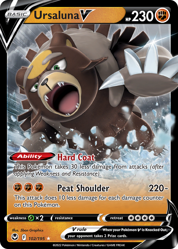 Ursaluna V — SWSH12: Silver Tempest #102/195
