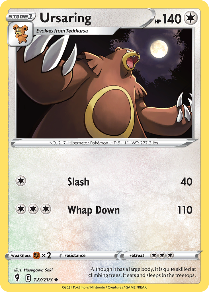 Ursaring — SWSH07: Evolving Skies #127/203