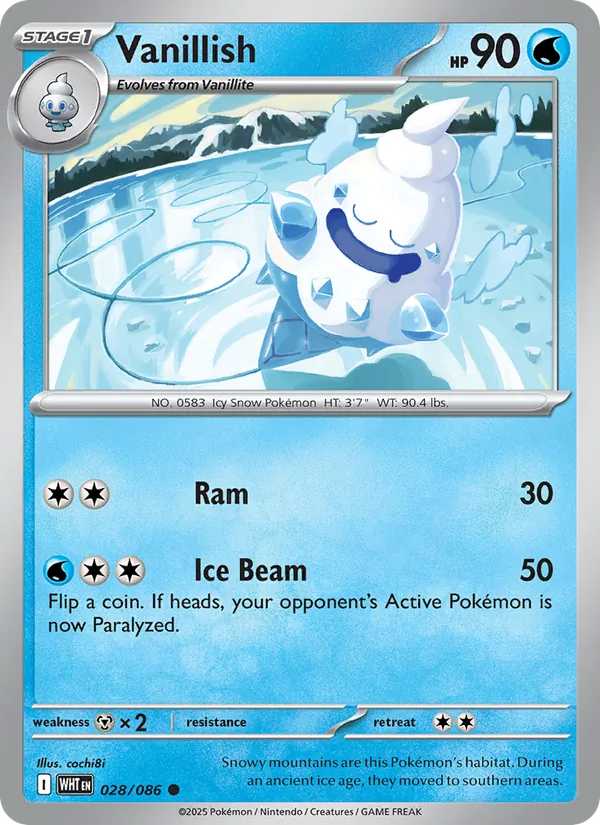 Vanillish (Master Ball Pattern) — SV: White Flare #028/086