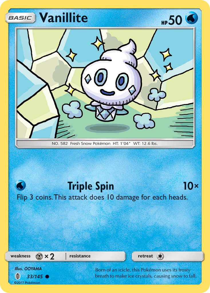 Vanillite — SM - Guardians Rising #33/145