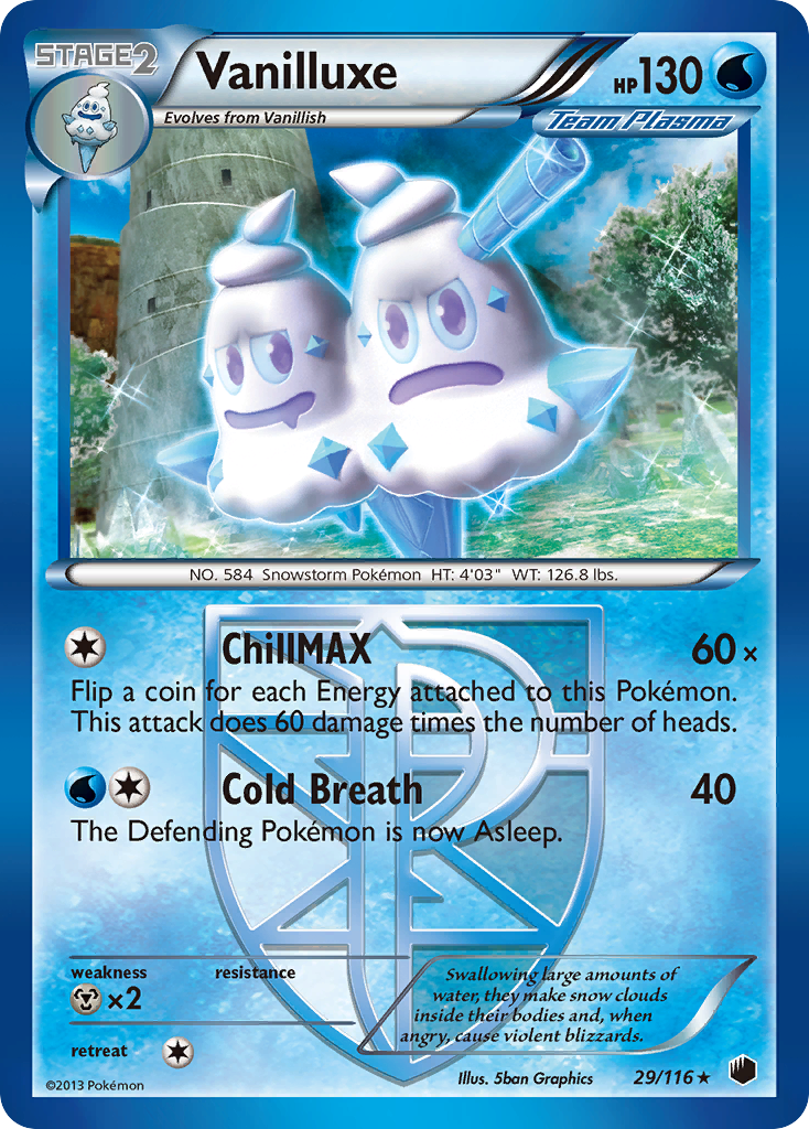 Vanilluxe (Team Plasma) — Plasma Freeze #29/116