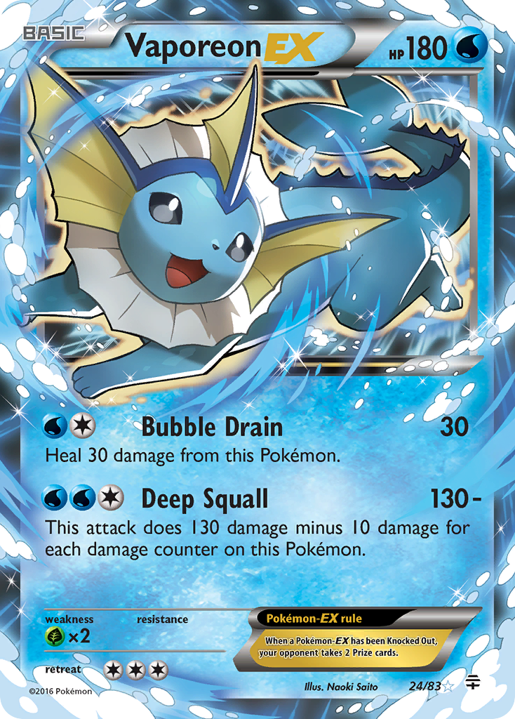 Vaporeon EX — Generations #24/83