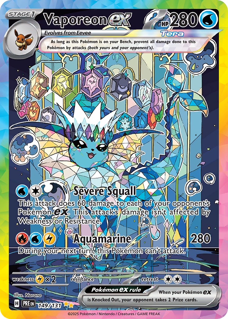 Vaporeon ex — SV: Prismatic Evolutions #149/131