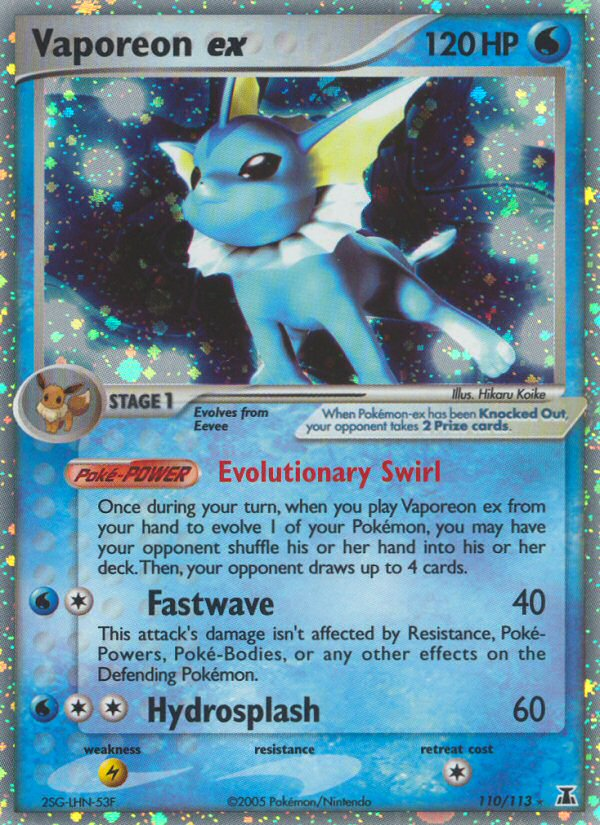 Vaporeon ex — World Championship Decks #110/113