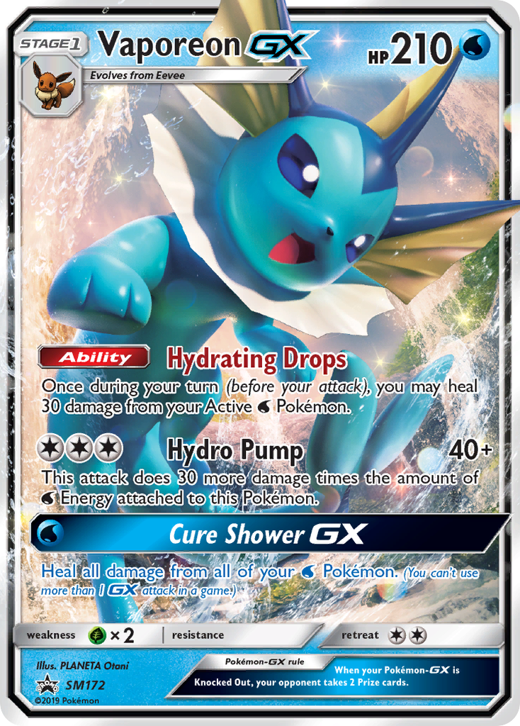Vaporeon GX — Jumbo Cards #SM172
