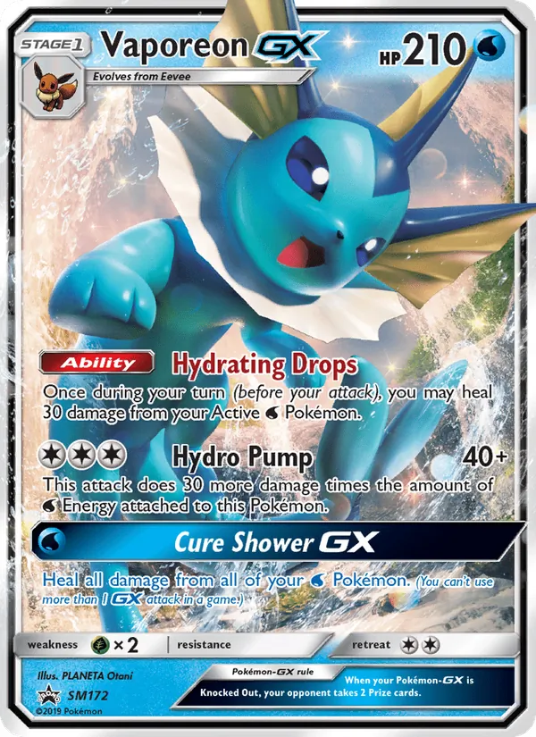 Vaporeon GX — SM Promos #SM172