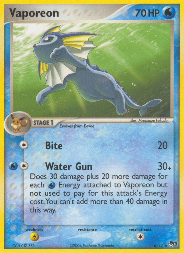 Vaporeon — POP Series 3 #006/017