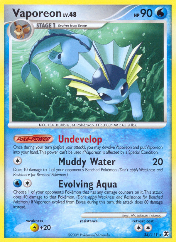 Vaporeon — Rising Rivals #34/111