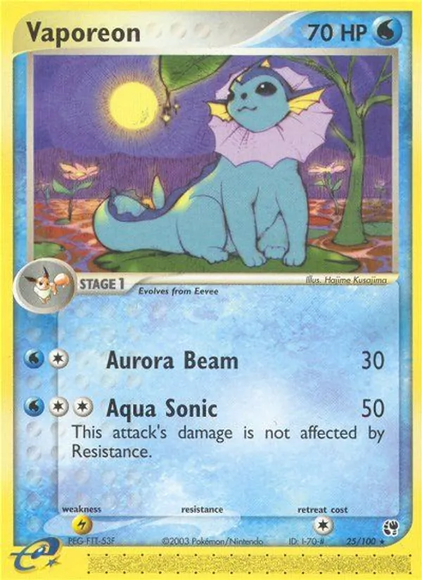 Vaporeon — Sandstorm #25/100