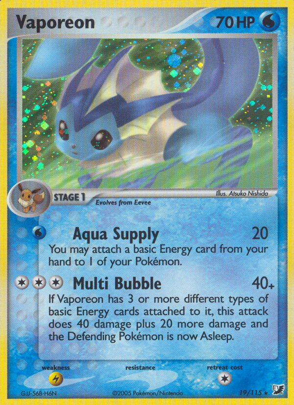 Vaporeon — Unseen Forces #19/115