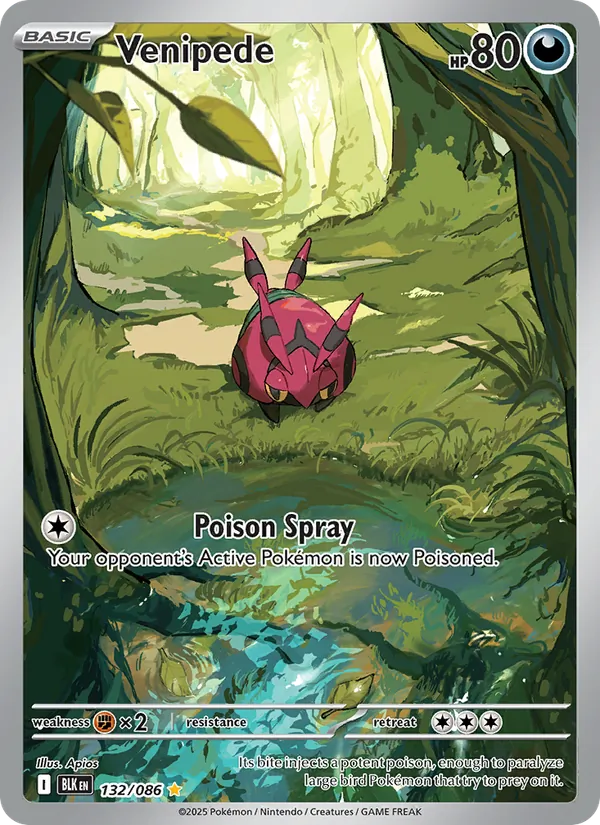 Venipede — SV: Black Bolt #132/086