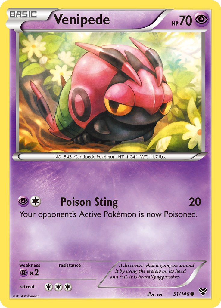 Venipede — XY Base Set #51/146