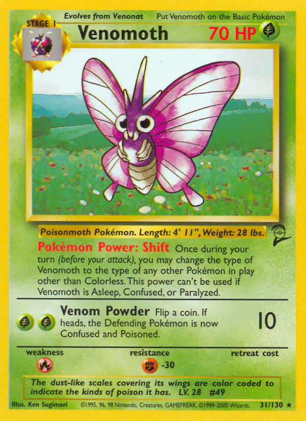 Venomoth — Base Set 2 #031/130