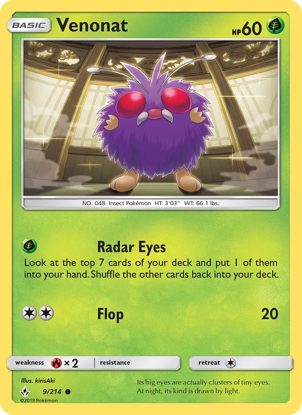 Venonat (9) — SM - Unbroken Bonds #9/214