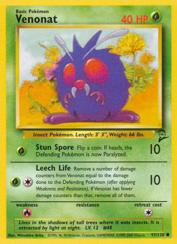 Venonat — Base Set 2 #097/130