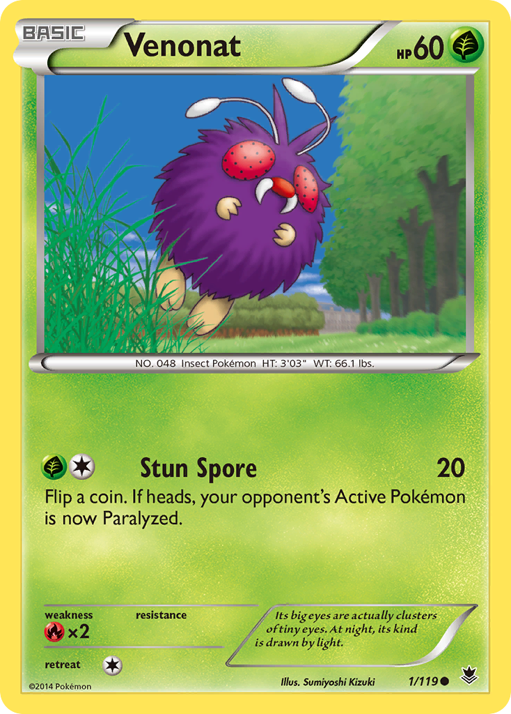 Venonat — XY - Phantom Forces #1/119