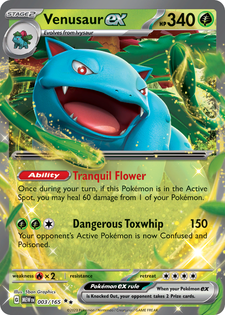 Venusaur ex — SV: Scarlet & Violet 151 #003/165