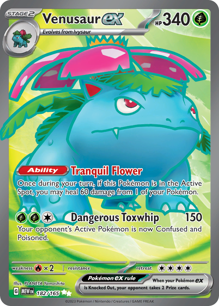 Venusaur ex — SV: Scarlet & Violet 151 #182/165