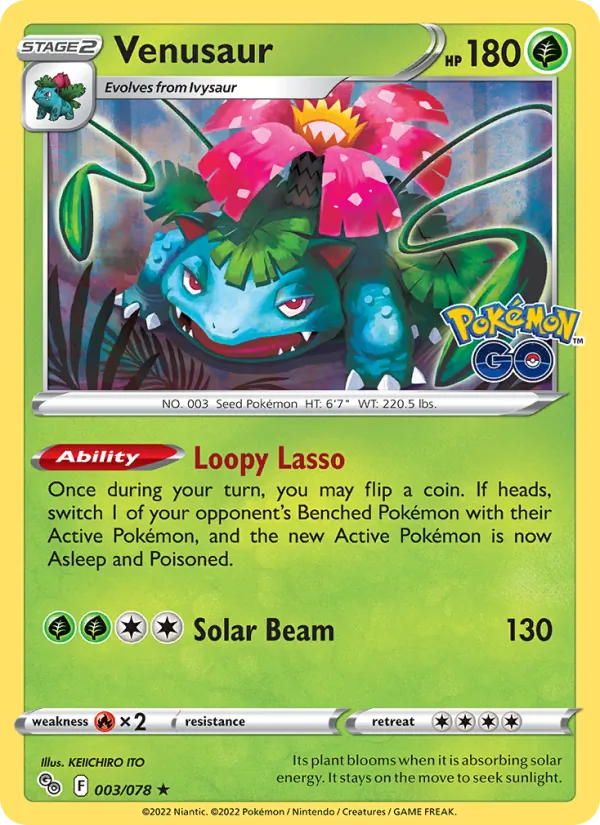 Venusaur — Pokemon GO #003/078
