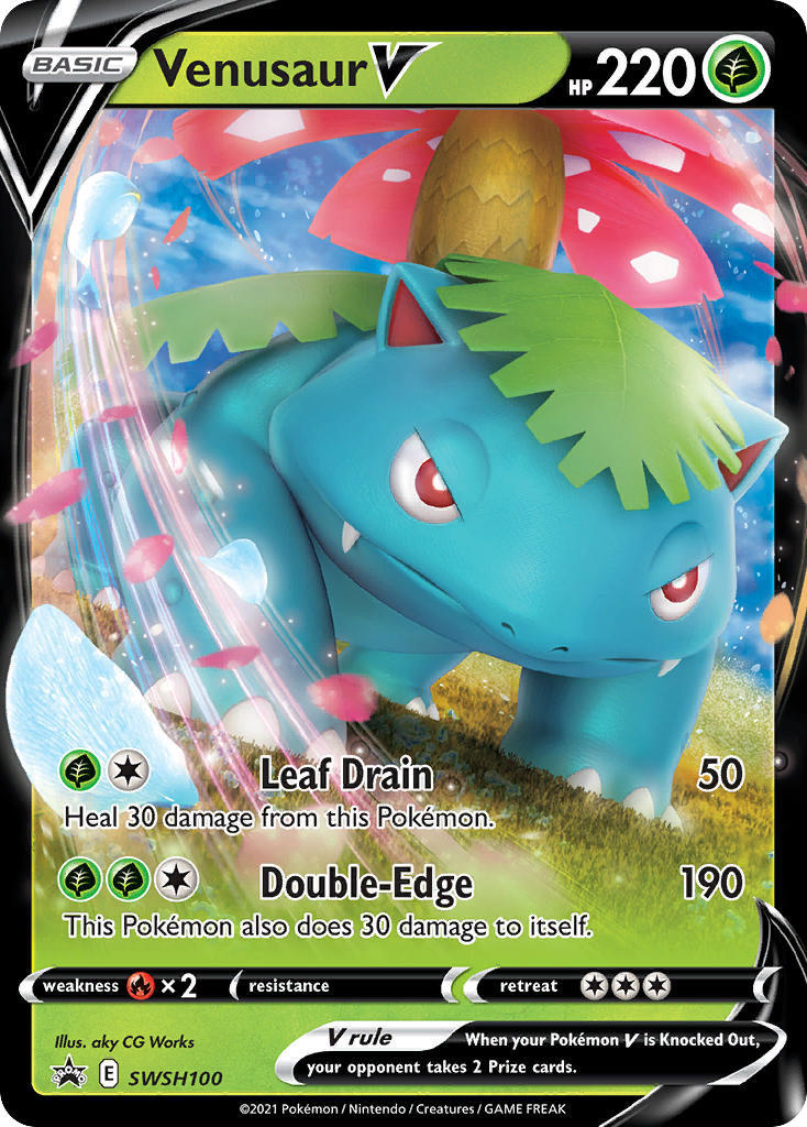 Venusaur V — SWSH: Sword & Shield Promo Cards #SWSH100