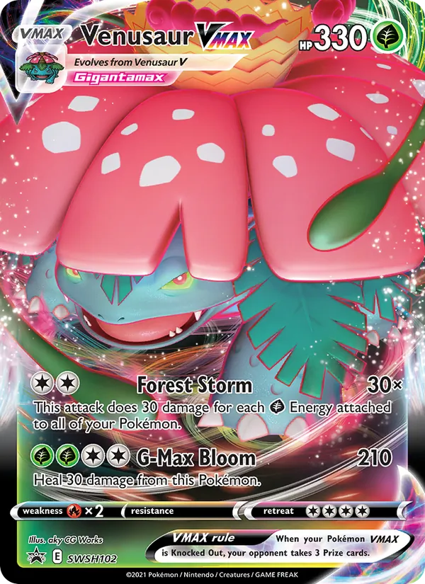 Venusaur VMAX — Jumbo Cards #SWSH102