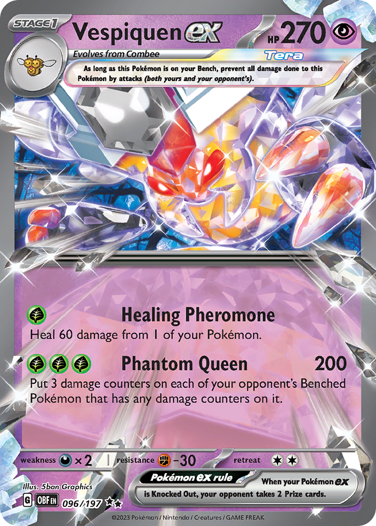 Vespiquen ex — SV03: Obsidian Flames #096/197
