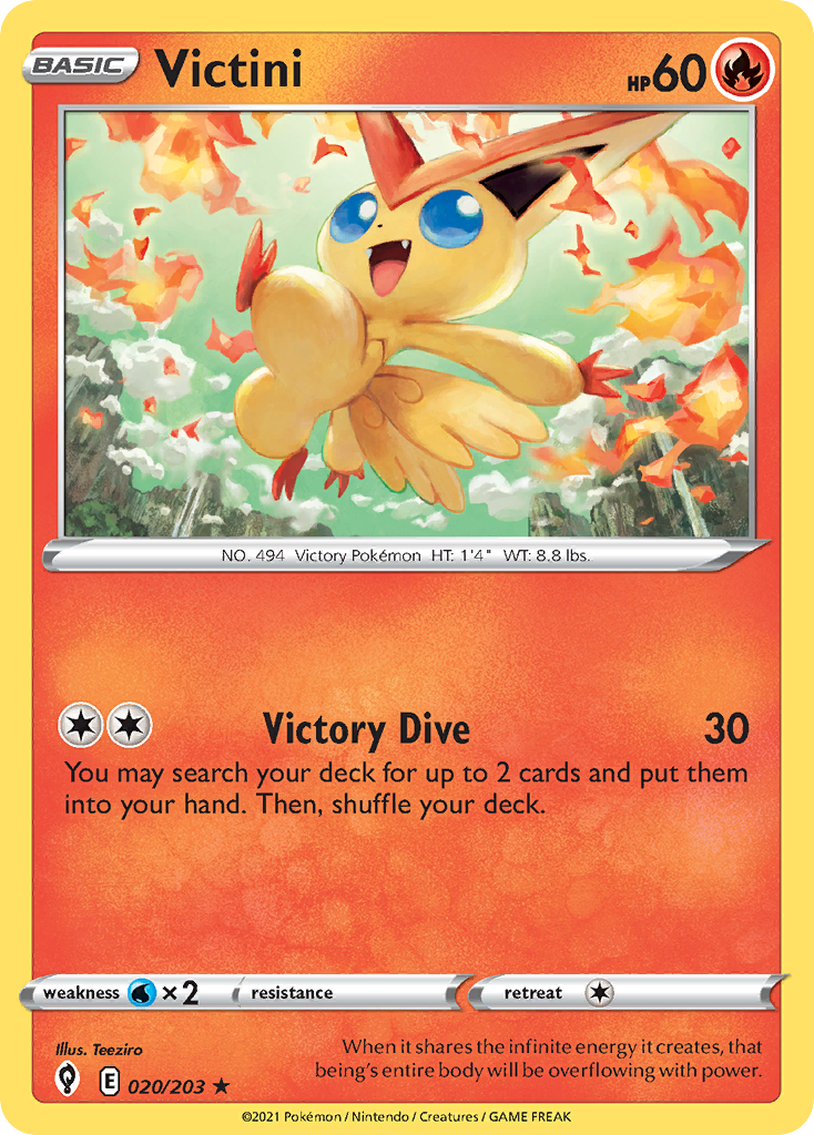 Victini — SWSH07: Evolving Skies #020/203