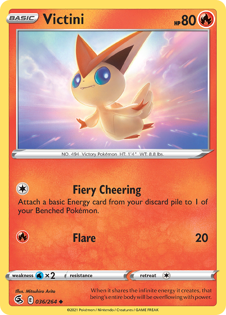 Victini — SWSH08: Fusion Strike #036/264