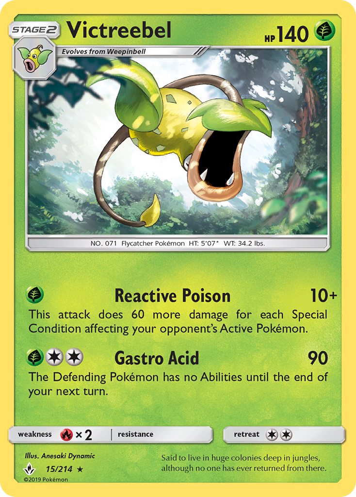 Victreebel — SM - Unbroken Bonds #15/214
