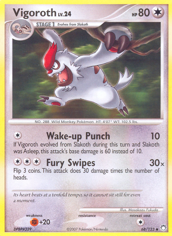 Vigoroth — Mysterious Treasures #68/123