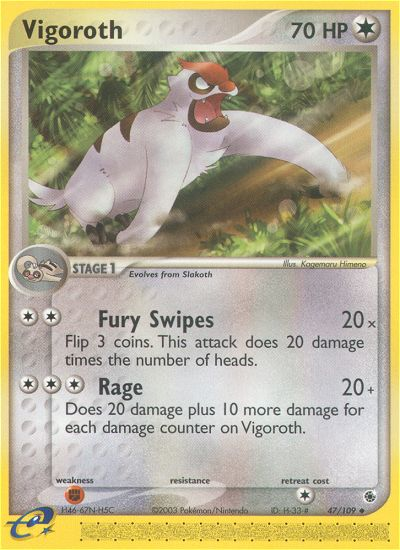 Vigoroth — Ruby and Sapphire #47/109
