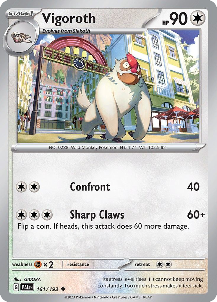 Vigoroth — SV02: Paldea Evolved #161/193