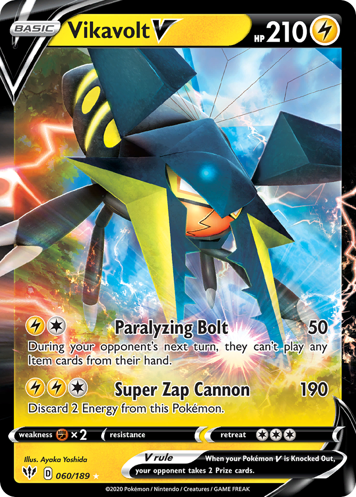 Vikavolt V — SWSH03: Darkness Ablaze #060/189