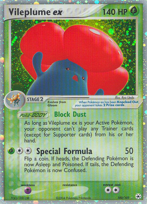 Vileplume ex — Hidden Legends #100/101