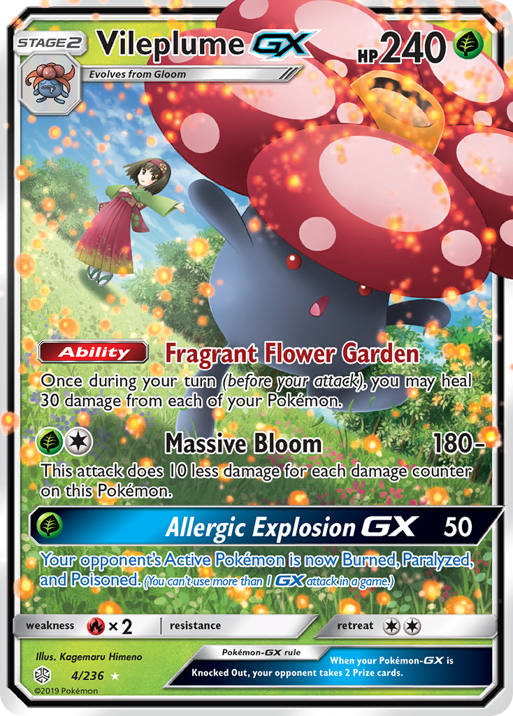 Vileplume GX — SM - Cosmic Eclipse #4/236