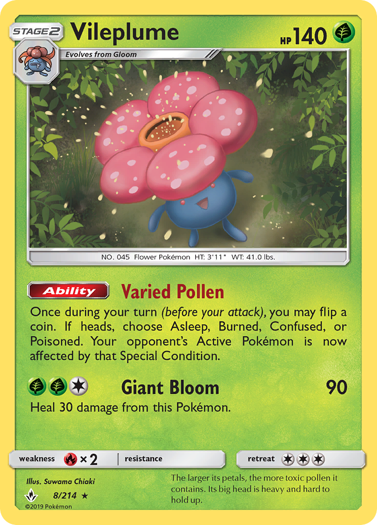 Vileplume — SM - Unbroken Bonds #8/214