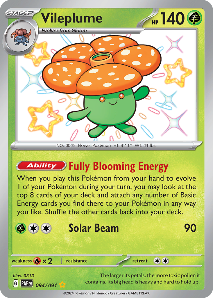 Vileplume — SV: Paldean Fates #094/091