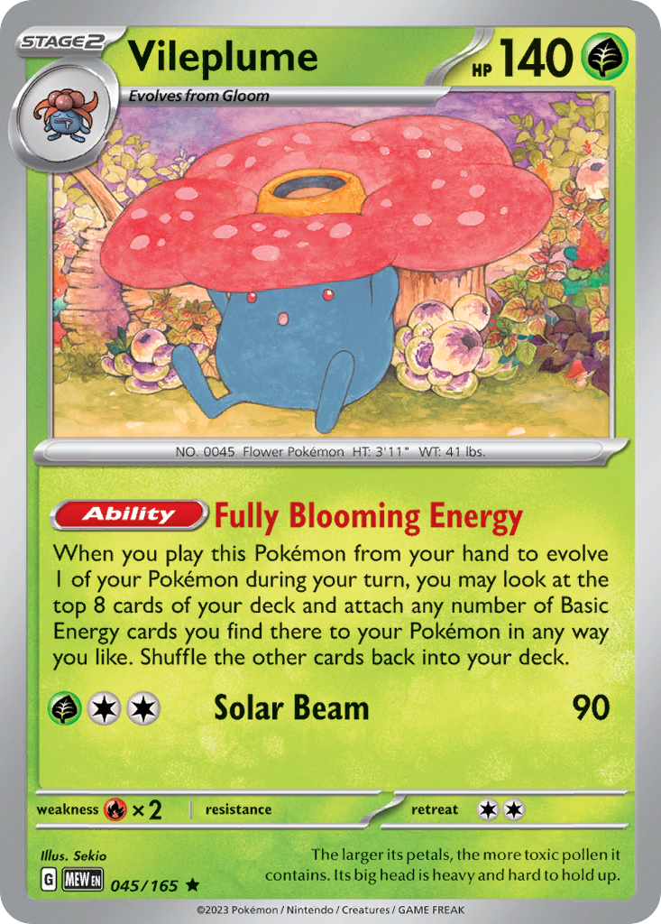Vileplume — SV: Scarlet & Violet 151 #045/165