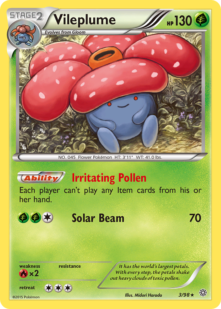 Vileplume — XY - Ancient Origins #3/98