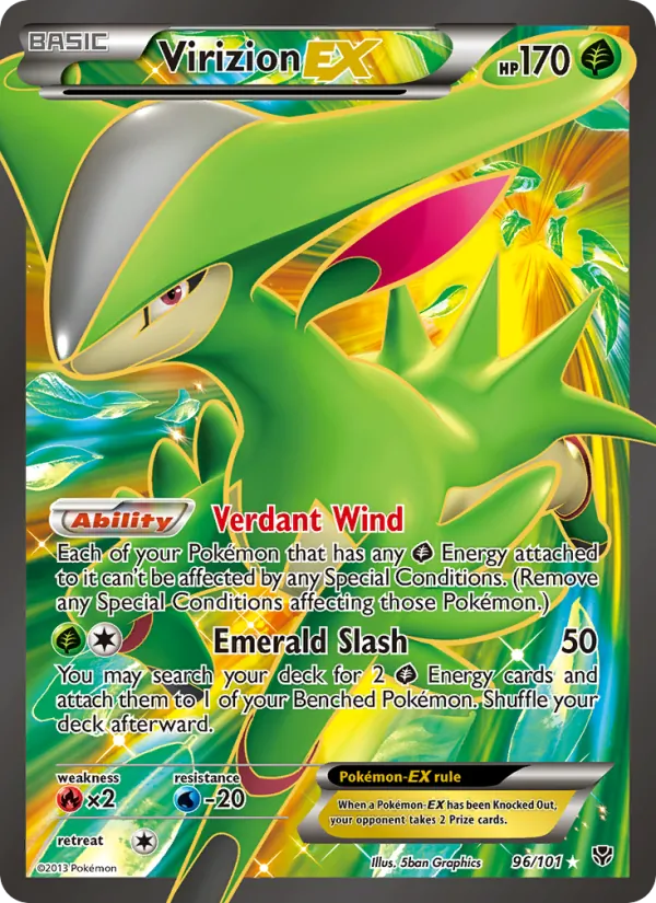 Virizion EX (Full Art) — Plasma Blast #96/101