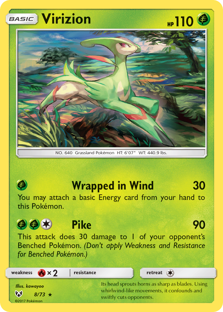 Virizion — Shining Legends #8/73