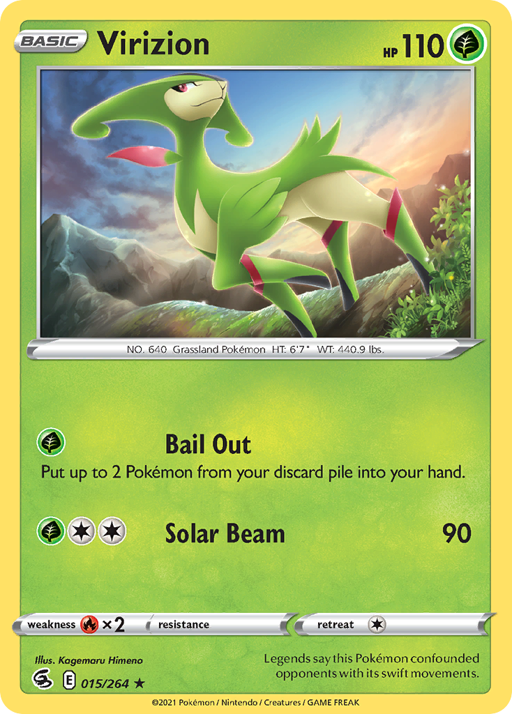 Virizion — SWSH08: Fusion Strike #015/264