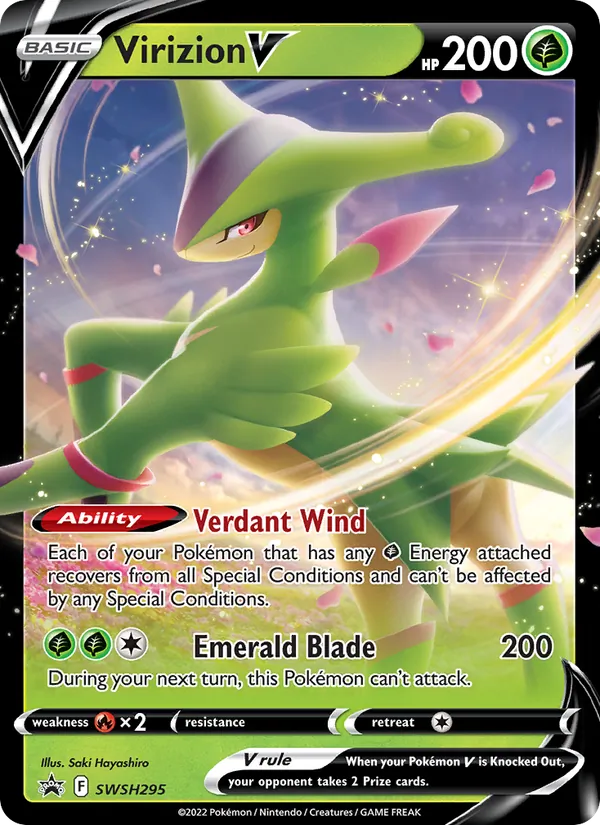 Virizion V — Jumbo Cards #SWSH295