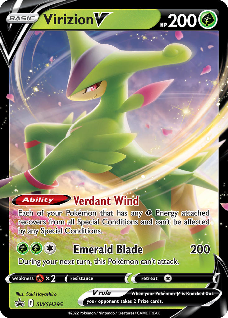 Virizion V — SWSH: Sword & Shield Promo Cards #SWSH295