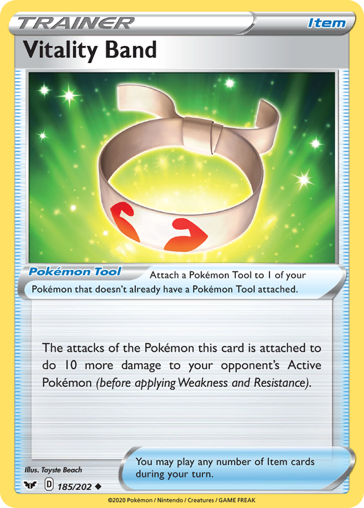 Vitality Band — SWSH01: Sword & Shield Base Set #185/202