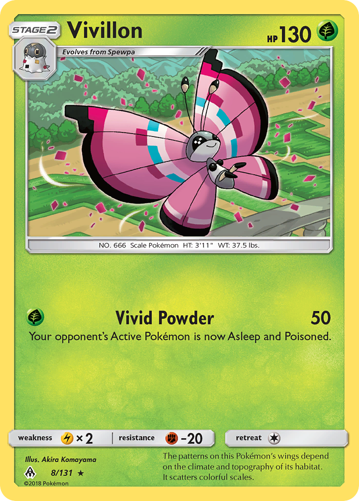 Vivillon — SM - Forbidden Light #8/131