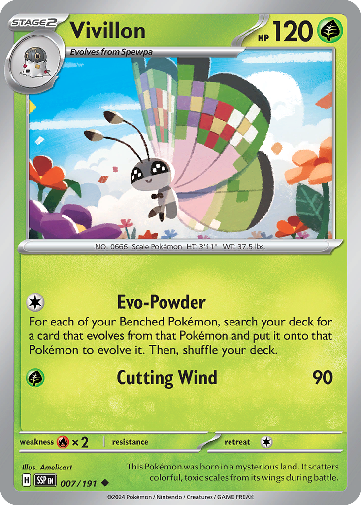 Vivillon — SV08: Surging Sparks #007/191