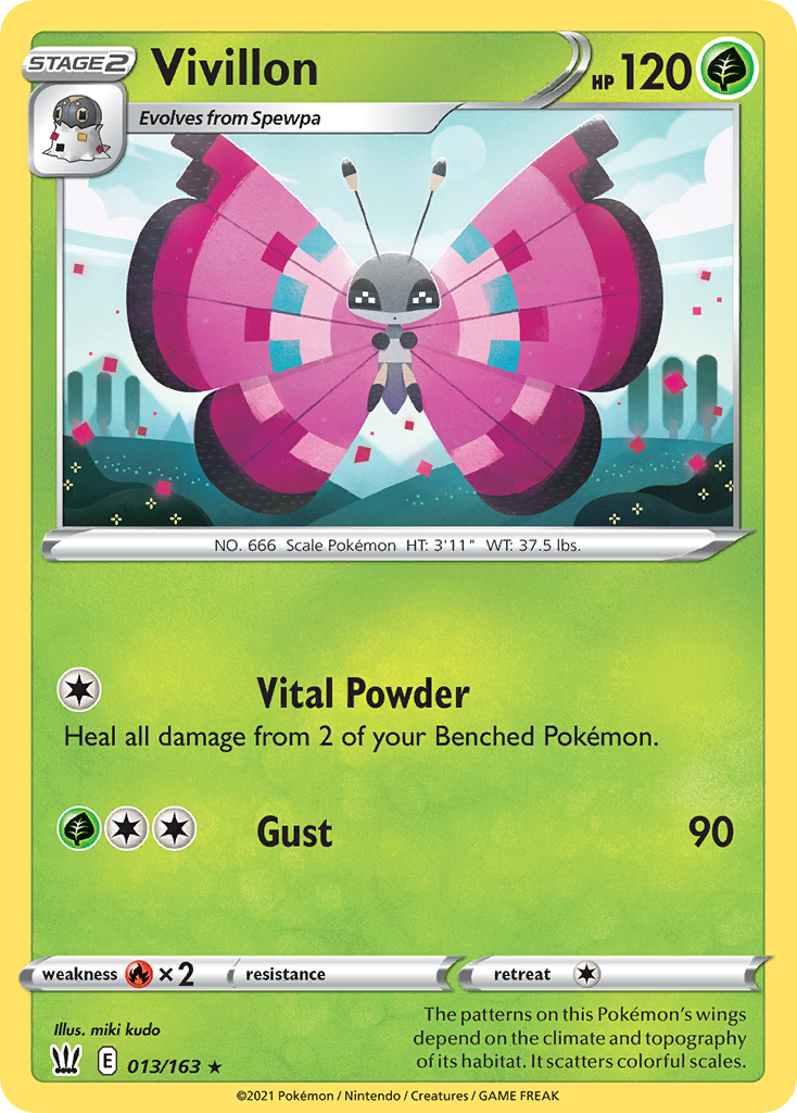 Vivillon — SWSH05: Battle Styles #013/163