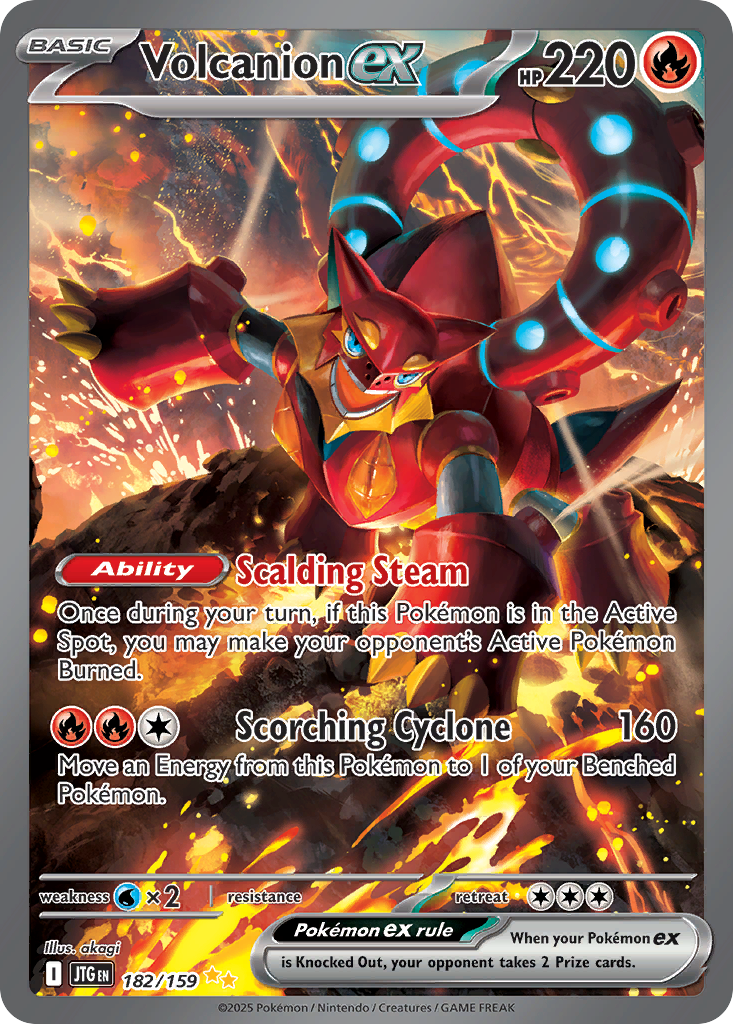 Volcanion ex — SV09: Journey Together #182/159